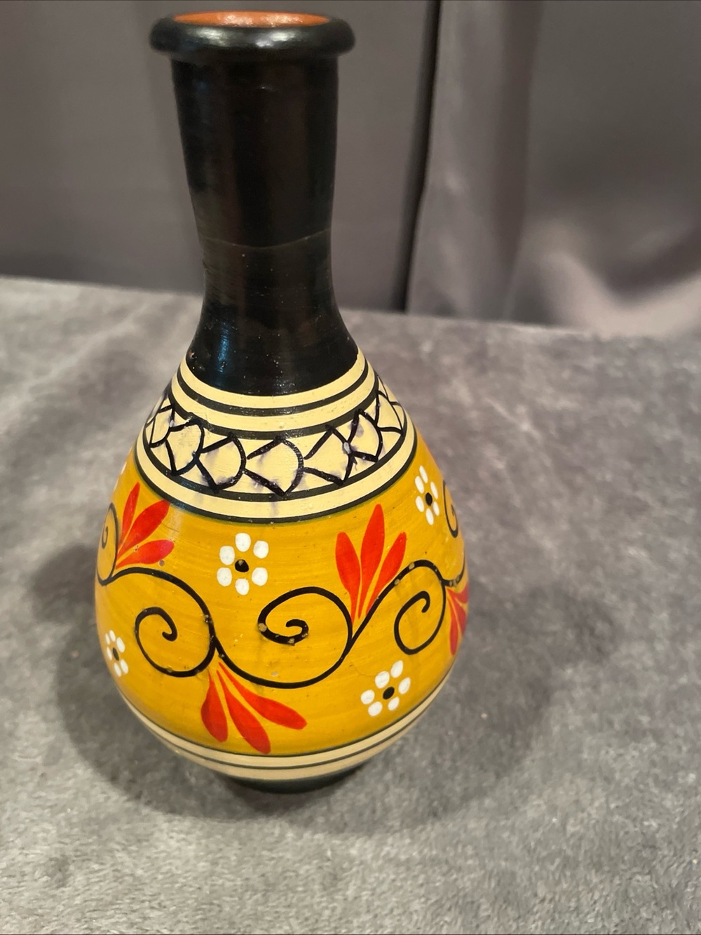 Vintage Savas Rodos Hand Made Greek Pottery Vase Signed by maker 6 inches - Picture 7 of 8